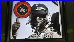100% ORIGINAL USN TOP GUN INSTRUCTOR FIGHTER WEAPONS SCHOOL HGU 33 Flight Helmet