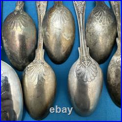 14 Pc USN Navy Silverplated & Stainless FLATWARE & TEASPOONS Kings Pattern