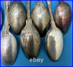 14 Pc USN Navy Silverplated & Stainless FLATWARE & TEASPOONS Kings Pattern