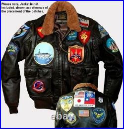 17-PATCH SET FOR G-1 FLIGHT JACKET AS ON TOP GUN MOVIE (patch set only no jacke)
