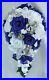 17-Piece-Package-Silk-Flower-Wedding-Bridal-Cascade-Bouquet-NAVY-BLUE-SILVER-01-foyk