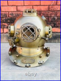 18 Anchor Engineering Diving Divers Helmet Brown Marine Scuba Diving Helmet