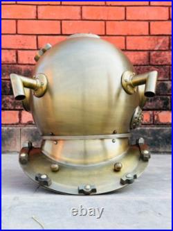 18 Anchor Engineering Diving Divers Helmet Brown Marine Scuba Diving Helmet