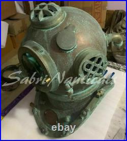 18 Diving Divers Helmet U. S Navy Mark V Deep Sea Antique Scuba Anniversary Gift