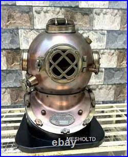 18 Diving Divers Helmet U. S Navy Mark V Deep Sea Antique Scuba Vintage Helmet