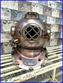 18 Diving Divers Helmet U. S Navy Mark V Deep Sea Antique Scuba Vintage Helmet