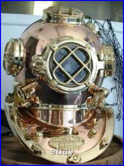 18 Diving Helmet US Navy Mark V Deep Sea Divers Antique Scuba SEA Divers Helmet