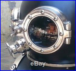 18 Full Antique U. S Navy Mark V Brown Brass Scuba Vintage Diving Divers Helmet