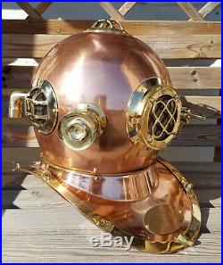 18 U. S Navy Diving Helmet Mark V Deep Sea Divers Helmet Vintage Replica