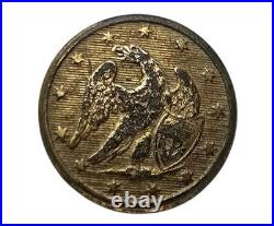 1820s US Navy Officer Coat Button Robinson Albert NA 62B Pre Civil War Post 1812
