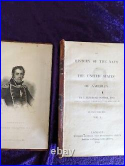 1839 History of the United States navy 2 volumes 1st edition