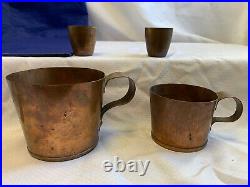 1881 H. L. H. United States Navy Ordnance Dept. 1 lb & 8 oz & Mini Charge Cups