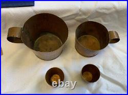 1881 H. L. H. United States Navy Ordnance Dept. 1 lb & 8 oz & Mini Charge Cups