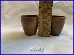 1881 H. L. H. United States Navy Ordnance Dept. 1 lb & 8 oz & Mini Charge Cups