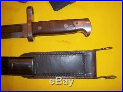 1895 Usmc Usn Winchester Lee-navy Cartridge Belt & Suspenders & Bayonet Set#1