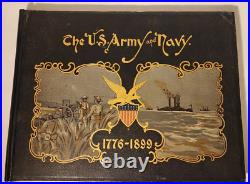 1899'united States Army & Navy Revolution Spanish Amer. War Chromolithographs