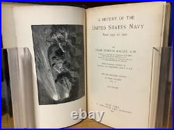 1901 A History Of The United States Navy Edgar Stanton Maclay Illustrated