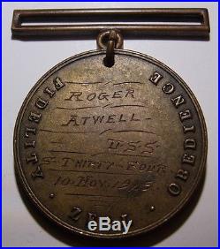 1925 USS S-34 Submarine US Navy Good Conduct Medal Roger Atwell