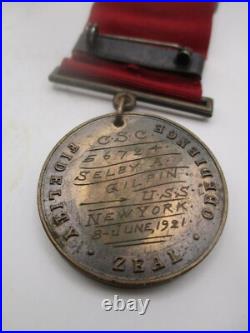 1932 United States Navy Good Conduct Medal Named USS R-17 New York CSC#