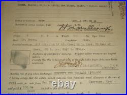 1938 U. S. Navy Honorable Discharge Certificate Signed 2x by Henry M. Mullinnix