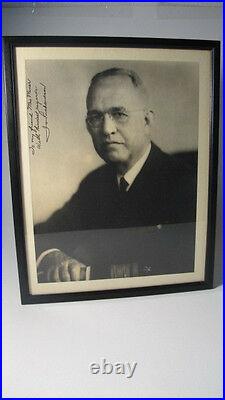 1939 Navy Admiral Who Warned Of Pearl Harbor J. O. Richardson Signed Photo Wwii