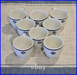 1940 Vintage UNITED STATES NAVY WARRANT OFFICER CUPS Lot Of 8 READ DESCRIPTION