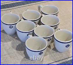 1940 Vintage UNITED STATES NAVY WARRANT OFFICER CUPS Lot Of 8 READ DESCRIPTION