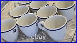 1940 Vintage UNITED STATES NAVY WARRANT OFFICER CUPS Lot Of 8 READ DESCRIPTION