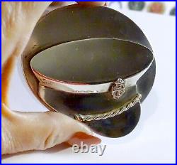 1940's Sterling Silver U. S. Navy Hat Compact 4 ounces