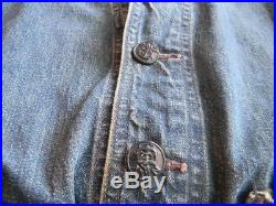 1940s WWII 2 Shawl Collar Denim Deck Jacket Vintage USA Navy Military