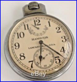 1941 Hamilton WWII Hamilton U. S. Navy model 22 chronometer 21j 36s up/down ind