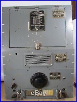 1942 USN/National Radio RAS-4 Radio Receiving Equipment Receiver/PS/Coils