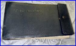 1943 VINTAGE U. S. NAVY TASK BINDER Naval Vessels Index Cruisers Battleships