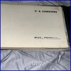 1943 VINTAGE U. S. NAVY TASK BINDER Naval Vessels Index Cruisers Battleships