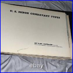 1943 VINTAGE U. S. NAVY TASK BINDER Naval Vessels Index Cruisers Battleships