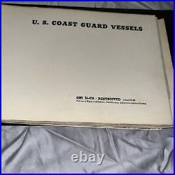 1943 VINTAGE U. S. NAVY TASK BINDER Naval Vessels Index Cruisers Battleships