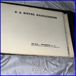 1943 VINTAGE U. S. NAVY TASK BINDER Naval Vessels Index Cruisers Battleships