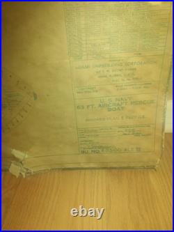 1943 blueprint for a U. S. Navy 63-foot Aircraft Rescue Boat (59x30 Inches)