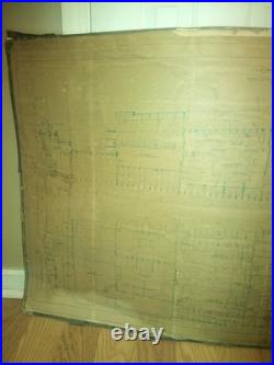 1943 blueprint for a U. S. Navy 63-foot Aircraft Rescue Boat (59x30 Inches)