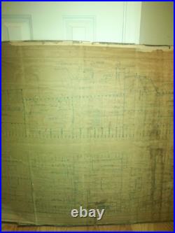 1943 blueprint for a U. S. Navy 63-foot Aircraft Rescue Boat (59x30 Inches)