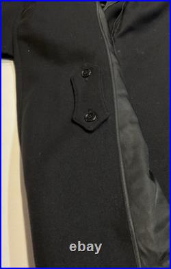 1950's U. S. Navy Officer's Bridge Coat Wool Sz 42L Golden Eagle Anchor Buttons