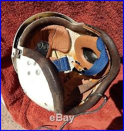 1950's USN Jet Pilot Helmet Type APH-5 Complete with earphones and Original Pads