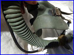 1950's USN USMC Jet Pilot Oxygen Mask Type MS22001 With Mounting Straps & Mike