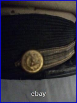 1950s US Navy USN Officers Uniform Dress Cap Unamed size 7 Hat Bostonian