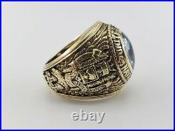 1955 Naval Academy Class Ring 14k Yellow Gold Navy USNA Military Annapolis Mens