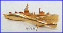 (1961) USS LONG BEACH cgn-9 NAVY BATTLE CRUISER OFFICERS TIE CLIP