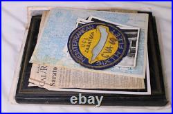 1963 Uss Saratoga Usn Navy Aircraft Carrier Log Book Uniform Patch Photo Lot
