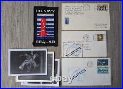 1965 US Navy USN Sealab Experimental Underwater Habitats Patch & Ephemera