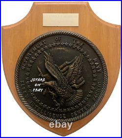 1971 Department Of The Navy Fleet Intelligence Center Pacific Resin Wall Plaque