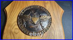 1978 US Navy Plaque, U. S. Naval Air Station Lemoore California withC. O. Name Plate